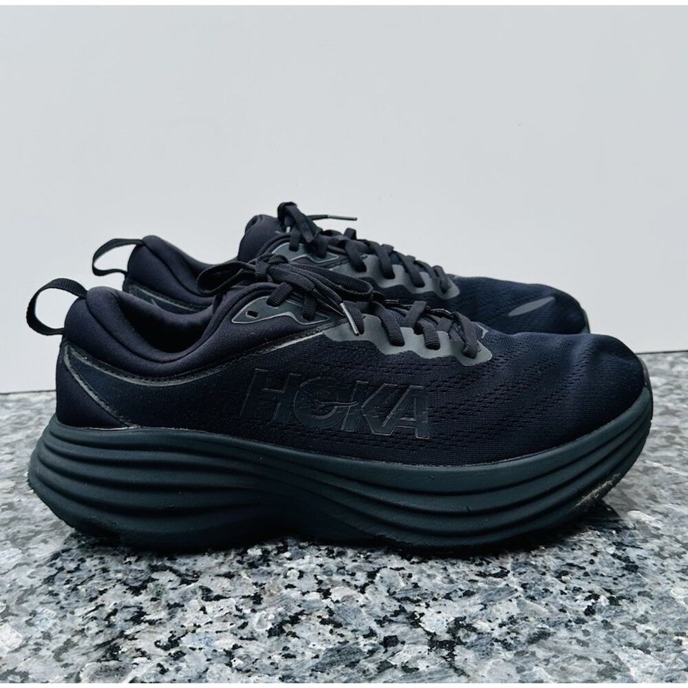 HOKA ONE ONE Bondi 8 4E X-Wide "Triple Black" (1127955-BBLC) Men’s Sz. 11 4E